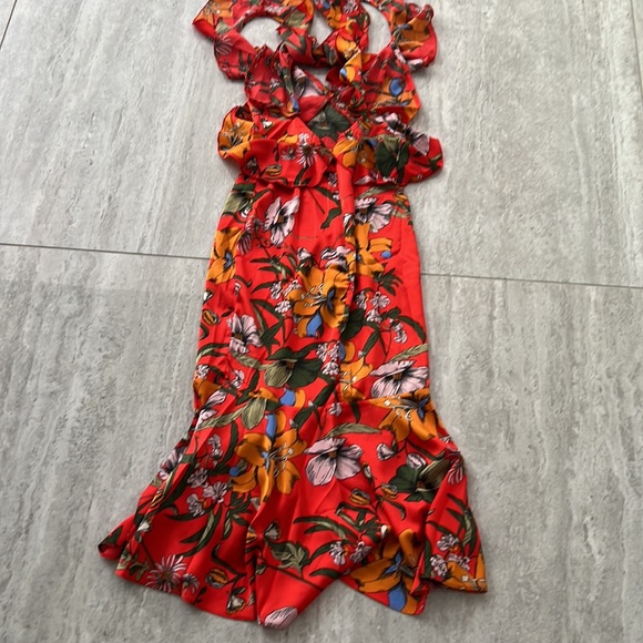 NWT racer ruffle midi dress - Picture 4 of 4